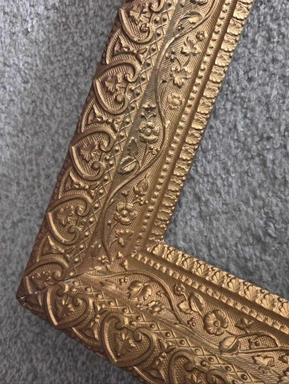 Vintage Gold Hollywood Regency Wood Frame